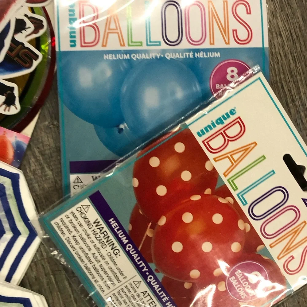 Spiderman Themed Party Supplies Set - Red and Blue